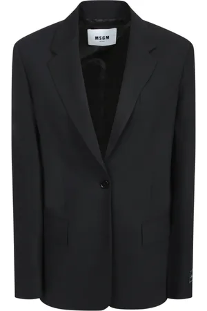Msgm Dames, Jassen, Zwart, Maat: XS Wol