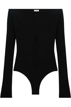 Courrèges Dames, Tops, Zwart, Maat: M Katoen