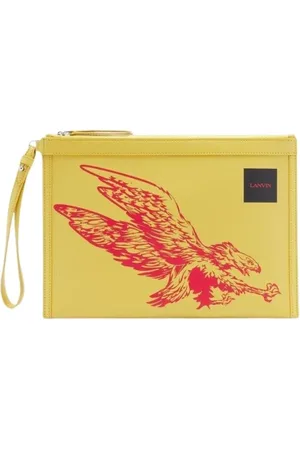 Lanvin Heren, Accessoires, Geel, Maat: ONE Size Leer