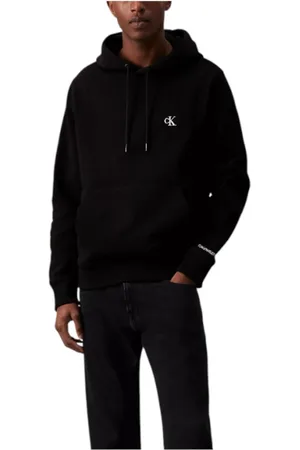 Calvin Klein Heren, Sweatshirts & Hoodies, Zwart, Maat: M Katoen