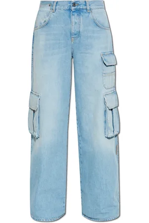 OFF-WHITE Dames, Jeans, Blauw, Maat: W28 Katoen