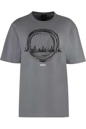 HUGO BOSS Heren, Tops, Grijs, Maat: XS Katoen