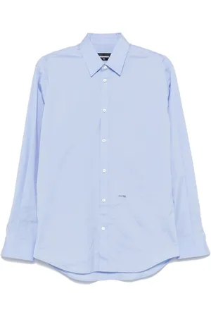 Dsquared2 Heren, Overhemden, Blauw, Maat: S Katoen