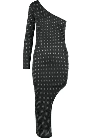 Patrizia Pepe Dames, Jurken, Zwart, Maat: XS Poliester