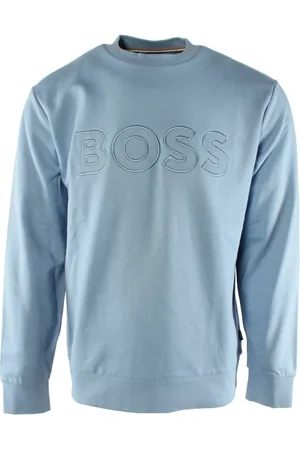 HUGO BOSS Heren, Sweatshirts & Hoodies, Blauw, Maat: XL Katoen