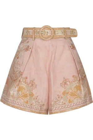 ZIMMERMANN Dames, Korte broeken, Roze, Maat: M Linnen
