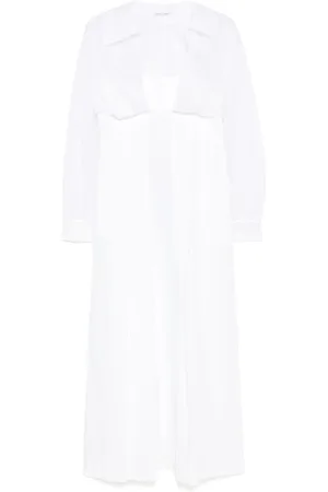 Alberta Ferretti Dames, Jurken, Wit, Maat: S Zijde