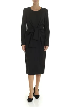 Max Mara Dames, Jurken, Zwart, Maat: S Chiffon