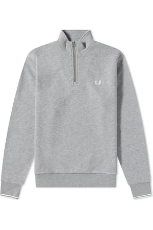 Fred Perry Heren, Sweatshirts & Hoodies, Grijs, Maat: XL Katoen