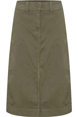 Part Two Dames, Rokken, Groen, Maat: 2XL Katoen