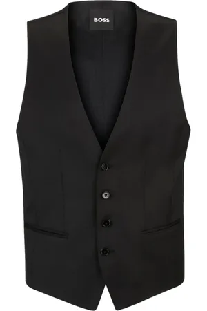 HUGO BOSS Heren, Pakken, Zwart, Maat: L Wol