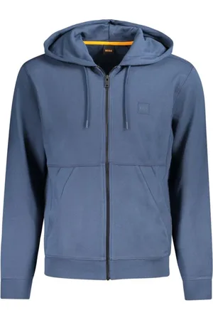 HUGO BOSS Heren, Sweatshirts & Hoodies, Blauw, Maat: S Katoen