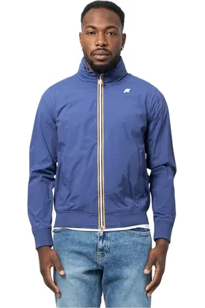 K-Way Heren, Jassen, Blauw, Maat: L Katoen