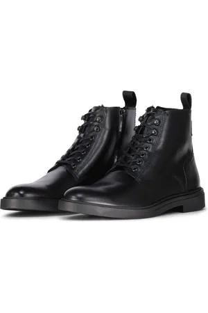 HUGO BOSS Heren, Schoenen, Zwart, Maat: 46 EU Leer