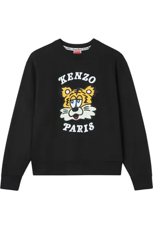 Kenzo Dames, Sweatshirts & Hoodies, Zwart, Maat: L Katoen