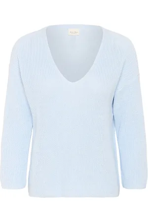 Part Two Dames, Truien, Blauw, Maat: 2XL Katoen
