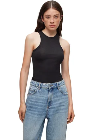 HUGO BOSS Dames, Tops, Zwart, Maat: S