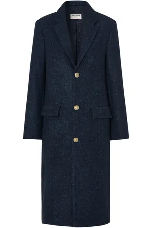 Zadig & Voltaire Dames, Mantels, Blauw, Maat: M Wol