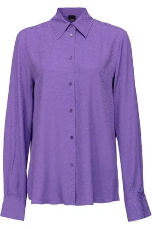 Pinko Dames, Blouses & Shirts, Paars, Maat: S Zijde