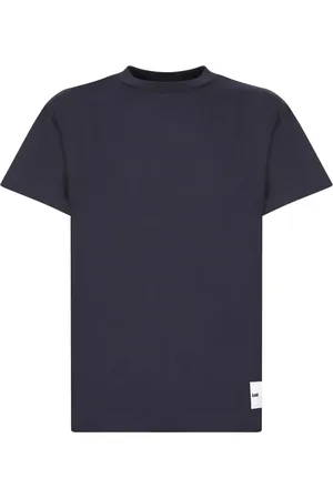 Jil Sander Heren, Tops, Blauw, Maat: S Katoen