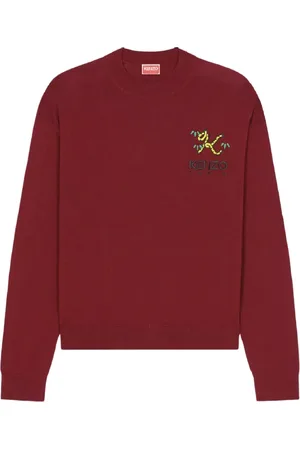 Kenzo Dames, Truien, Rood, Maat: XS Wol