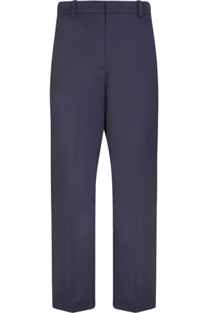 Kenzo Dames, Broeken, Blauw, Maat: M Polyamide