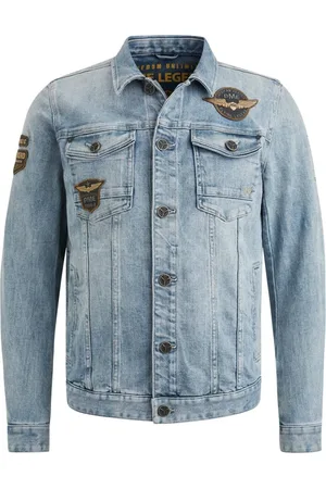 PME Legend™ Heren, Jassen, Blauw, Maat: M Denim
