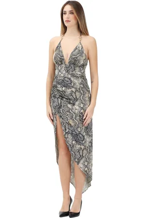 Roberto Cavalli Dames, Jurken, Blauw, Maat: XS Zijde