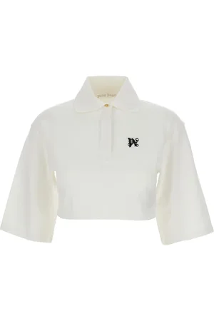 Palm Angels Dames, Tops, Wit, Maat: S Katoen