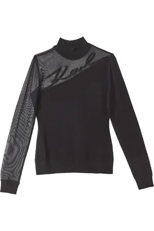 Karl Lagerfeld Dames, Truien, Zwart, Maat: M Viscose
