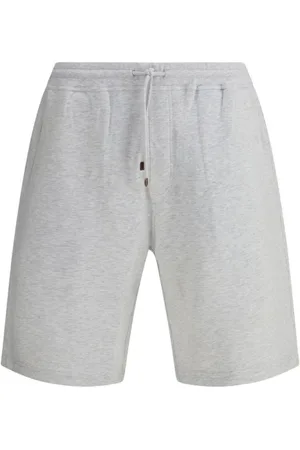Brunello Cucinelli Heren, Korte broeken, Grijs, Maat: M Leer