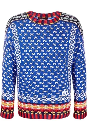 Dsquared2 Heren, Truien, Blauw, Maat: S Katoen