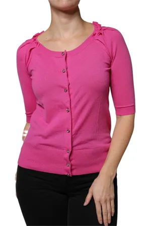 Dolce & Gabbana Dames, Truien, Roze, Maat: S Wol