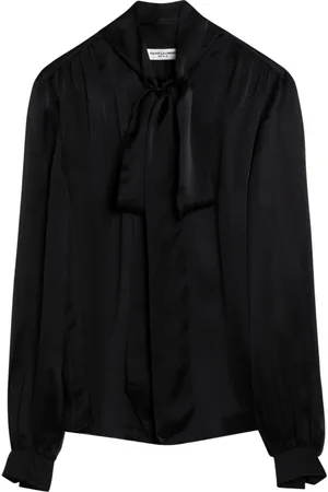 Saint Laurent Dames, Blouses & Shirts, Zwart, Maat: M
