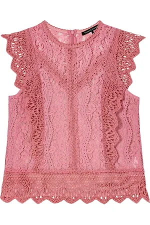 Luisa Cerano Dames, Blouses & Shirts, Roze, Maat: L Katoen