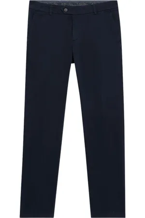 Brooks Brothers Heren, Broeken, Blauw, Maat: W32 Katoen