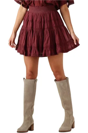 Neo Noir Dames, Rokken, Rood, Maat: XL Voile