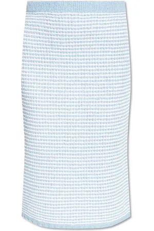 Tory Burch Dames, Rokken, Blauw, Maat: XS Katoen