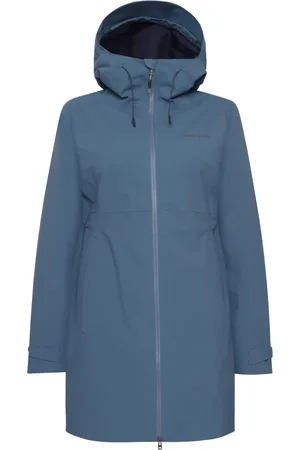 Didriksons Dames, Mantels, Blauw, Maat: 3XL