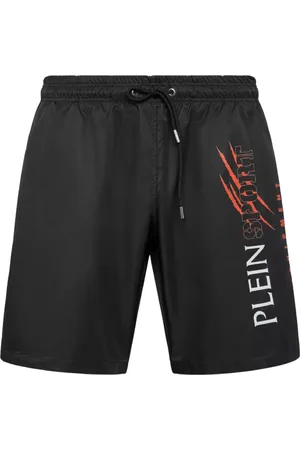 Philipp Plein Heren, Badkleding, Zwart, Maat: S Poliester