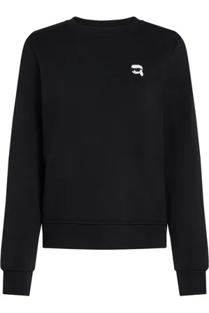 Karl Lagerfeld Dames, Sweatshirts & Hoodies, Zwart, Maat: M Katoen