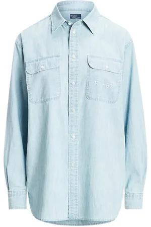 Ralph Lauren Dames, Blouses & Shirts, Blauw, Maat: M