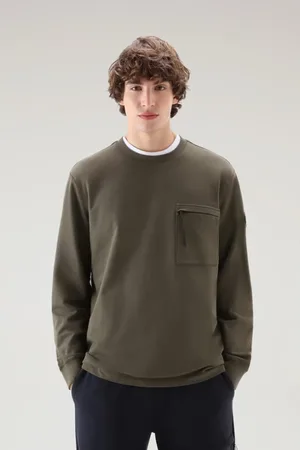 Woolrich Heren, Sweatshirts & Hoodies, Groen, Maat: S Katoen