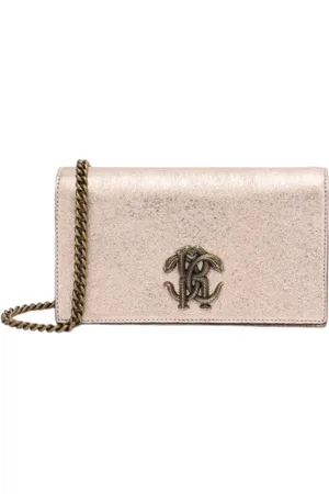 Roberto Cavalli Dames, Tassen, Roze, Maat: ONE Size Leer