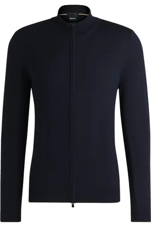 HUGO BOSS Heren, Truien, Blauw, Maat: 2XL Wol