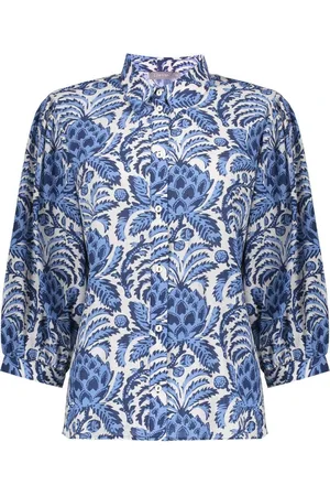 Geisha Dames, Blouses & Shirts, Blauw, Maat: XL