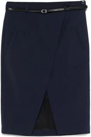 Patrizia Pepe Dames, Rokken, Blauw, Maat: XS Poliester