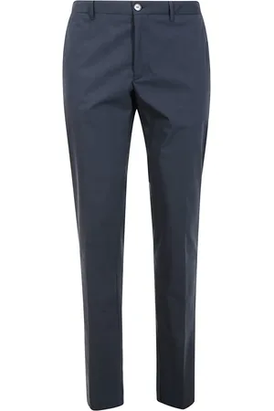 Incotex Heren, Broeken, Blauw, Maat: L Katoen