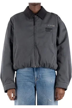 Acne Studios Dames, Jassen, Zwart, Maat: XS Katoen