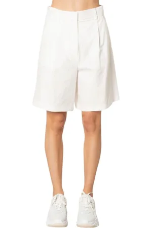 Max Mara Dames, Korte broeken, Wit, Maat: XS Katoen